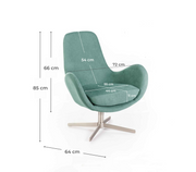 Poltrona girevole 7685 cm
