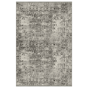 Tappeto ciniglia antiscivolo Vadi grigio decorazione geometrica 160x230 EFFEZ