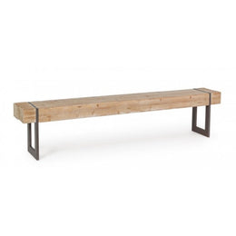 Panca industriale urban Garrett  legno acciaio