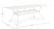 Tavolo da esterno Ivrea rettangolare bianco cm 107x 213