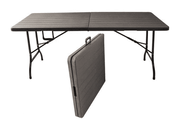 Tavolo pieghevole in pvc effetto legno