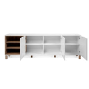 Madia 3 ante bianco rovere 200x35xh.64,5 cm EFFEZ