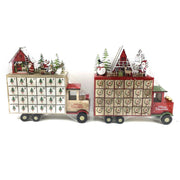 Calendario legno led furgone rosso cm32x7h32