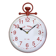 Orologio metallo bianco tondo cm27x4x35,5