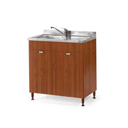 Sottolavello per cucina noce antico 2 ante Cm 80x50xH 85