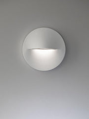 Applique tonda in alluminio pressofuso con diffusore satinato - 3W, 360 lumen grafite