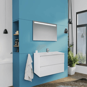 Mobile bagno sospeso Carezza bianco lucido 80x46x54 H EFFEZ
