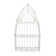 Mensola metallo bianco 3 piani cm29x12h55