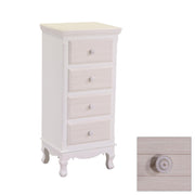 Mobiletto cassettiera bianco beige 4 cassetti grandi cm 34 x 41 x h 84