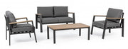 Set salotto giardino Belmar naturale/antracite
