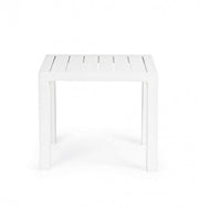 Tavolino alluminio bianco arredo giardino Cruise