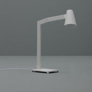 Lampada da tavolo con paralume in metallo bianco 415x60,5h cm