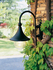 Applique in alluminio pressofuso con diffusore trasparente - Altezza max lampada 150mm - Alimentazione 230V - Potenza massima lampade 60W ruggine