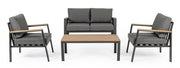 Set salotto giardino Belmar naturale/antracite