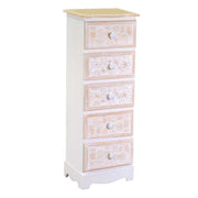 Mobiletto legno andorra 5 cassetti cm29x23h81