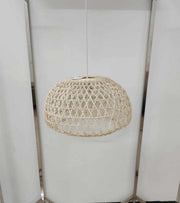 Lampadario rattan naturale con attaccocm ø50h30