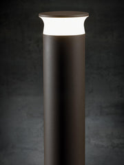 Lampada da esterno in alluminio pressofuso con diffusore opalino - 9W - 920 lumen - 4000°K grafite