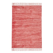 Tappeto in viscosa stile etnico Rosso Corallo BELIZE 140x200 cm