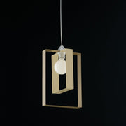 Sospensione moderna lampadario in ferro avorio tortora 25xh.40 cm