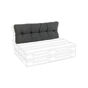 Cuscino schienale pallet in tessuto Poly carbon