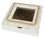 Scatola con corda kb-7764 cm. 20 x 20 h6,5