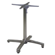 Base Tavolo in alluminio grigio ribaltabile cm52x52h72
