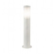 Lampada da esterno in alluminio pressofuso con diffusore opalino - Alta trasmittanza luminosa - 180mm x 60mm bianco