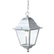Sospensione E27  linea old  biancoargento