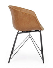 Sedia vintage Warhol in cuoio