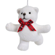 Orso di plastica con folla di brillantini 4ass L 7.5 x P 5.5 x H 6.2 cm