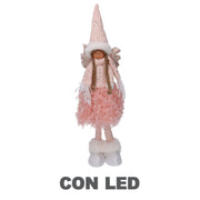 Angelo led tessuto rosa cm15x10h52
