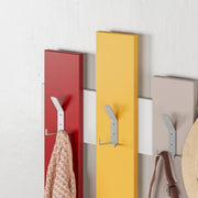 Appendiabiti a muro Wave multicolor 8 ganci