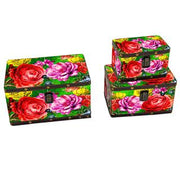 Scatola ecopelle 1-3 multicolor rettangolare cm26x18h14