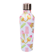 Round white ice cream thermos 0,5L cm7x6,5h25,5