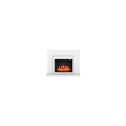 Camino in legno con stufa ad aria calda cm 88 x 33 x 115 h