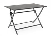 Tavolo per esterno in alluminio Antracite ELIN 110x70x h71 cm