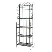 Scaffale metallo nero cm 28 x 60 x h 180