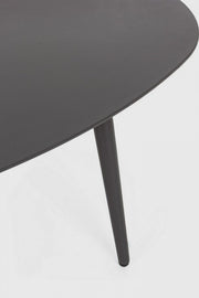 Tavolino per esterno in alluminio Antracite RIDLEY 120x75x h36 cm