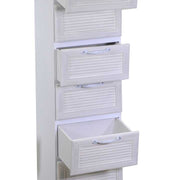 Mobiletto legno liverpool 6 cassetti bianco cm 29x23h95
