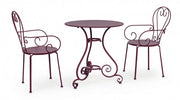 Sedia con braccioli Etienne Bordeaux impilabile