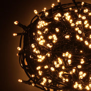 Luce filo 180 led bianco caldo con controller 12m