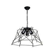 Lampada a sospensione Tena MDL3854 luci in metallo nero asimmetrico EFFEZ