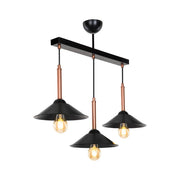 Lampada a sospensione Mandarin MDL4221 con paralumi metallo nero EFFEZ