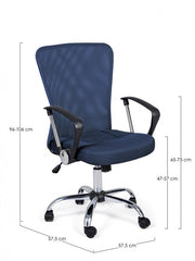 Sedia ufficio tessuto blu Brisbane