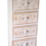 Mobiletto legno andorra 5 cassetti cm29x23h81
