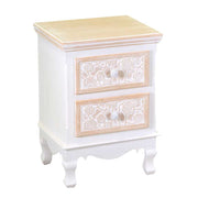 Mobiletto legno andorra 2 cassetti cm37x30h54