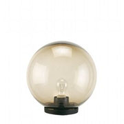 Lampada da esterno in termoplastico con sfera fumé Ø 20cm nero