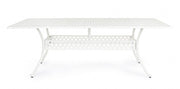 Tavolo da esterno Ivrea rettangolare bianco cm 107x 213