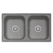 Samet Lavello 86x50 2 vasche Granitovero862vcrp croma