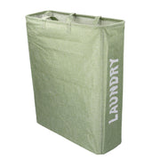Cestone tessuto sacco verde rettangolare pieghevole cm55x19h66